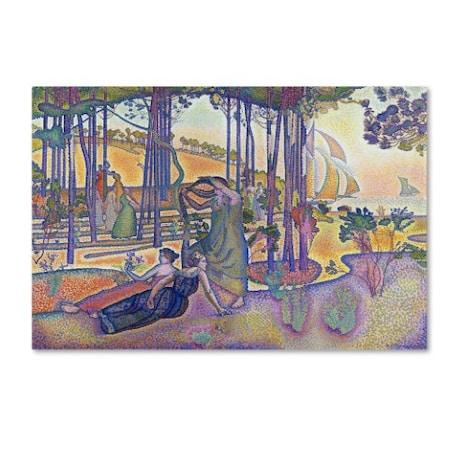 Henri-Edmond Cross 'The Evening Air' Canvas Art,16x24